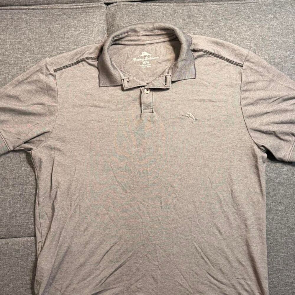 Tommy-bahama Men's Grey and Brown Polo-shirts